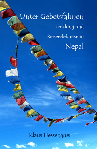 Trekking in Nepal, Titelseite Buch "Unter Gebetsfahnen"